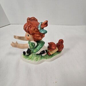 Goebel Redhead Charlot BYJ 9 Eeek! Girl With Little Dog Vintage Hummel